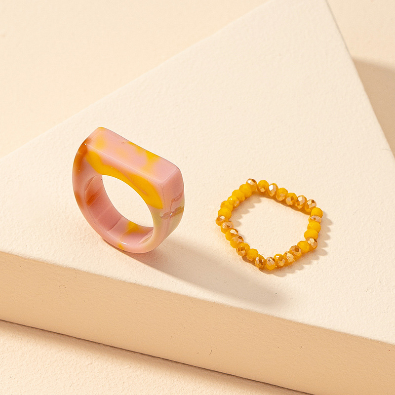 Wholesale Fashion Resin Ring Set display picture 12