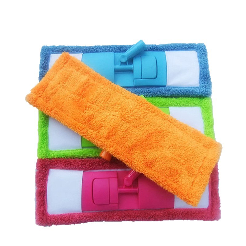 Directo de fábrica de coral fregona paño grueso y grueso coral fleece MOP plana cabeza de reemplazo de la fregona hogar cabeza de la fregona