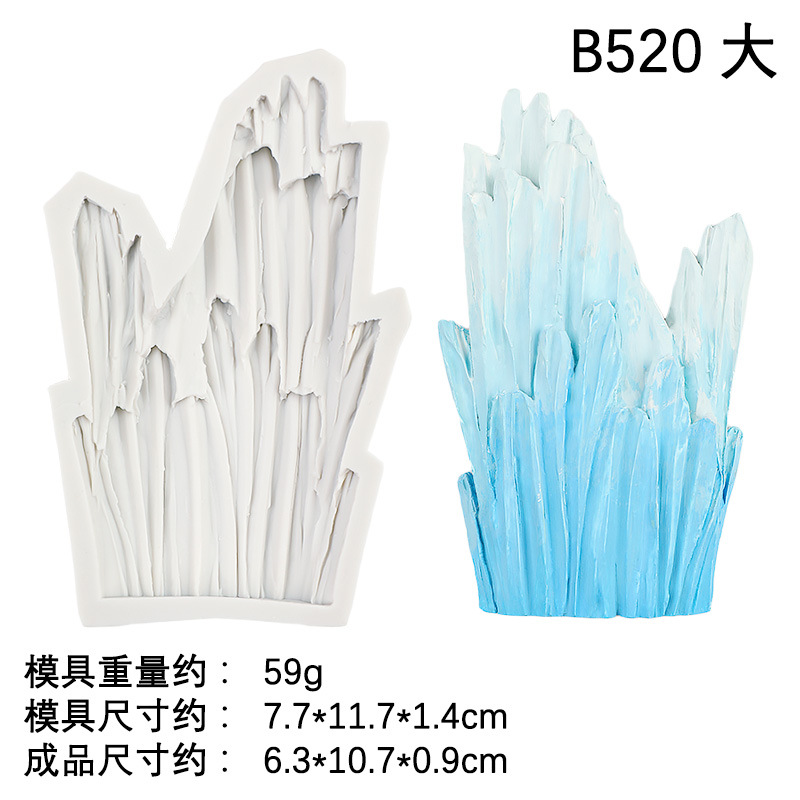 Molde de silicona en forma de iceberg de pingüino Molde de horneado de pastel de chocolate de fondant