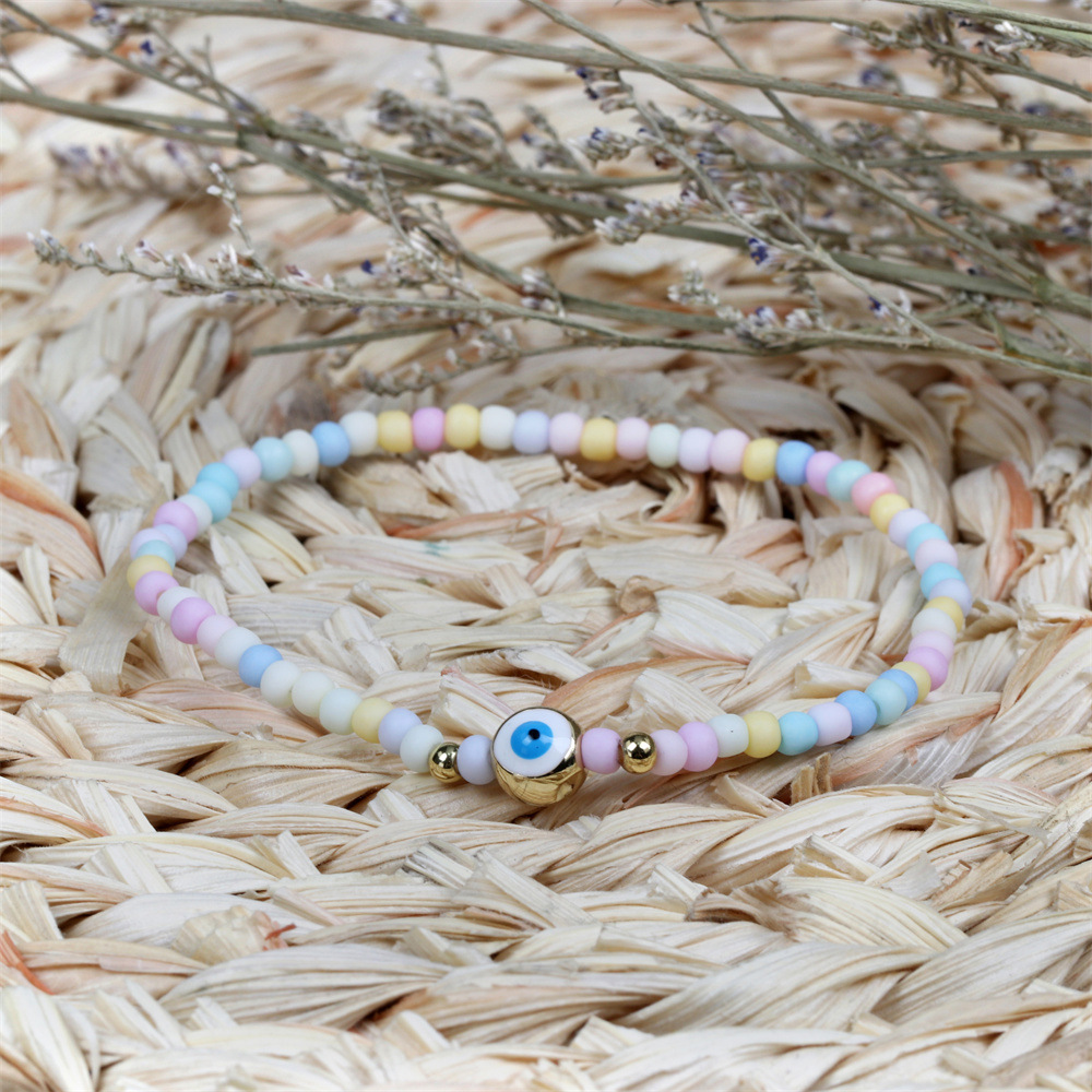 Vacation Geometric Copper Bracelets Beaded Gold Plated Copper Bracelets