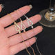Horseshoe buckle zircon bracelet women's ins fashion high-end feeling commuting bracelet niche light luxury temperament jewelry wholesale