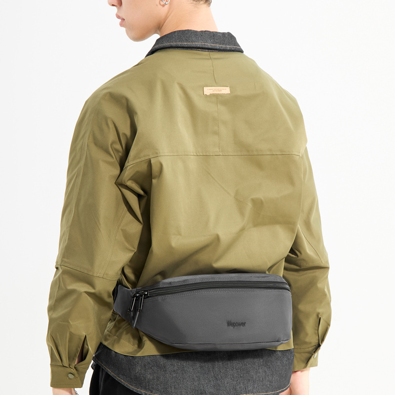 WEPOWER nuevo tipo de hombre de hombro, bolso de pecho ligero y simple, bolso para teléfonos móviles, bolso de cintura deportivo al aire libre
