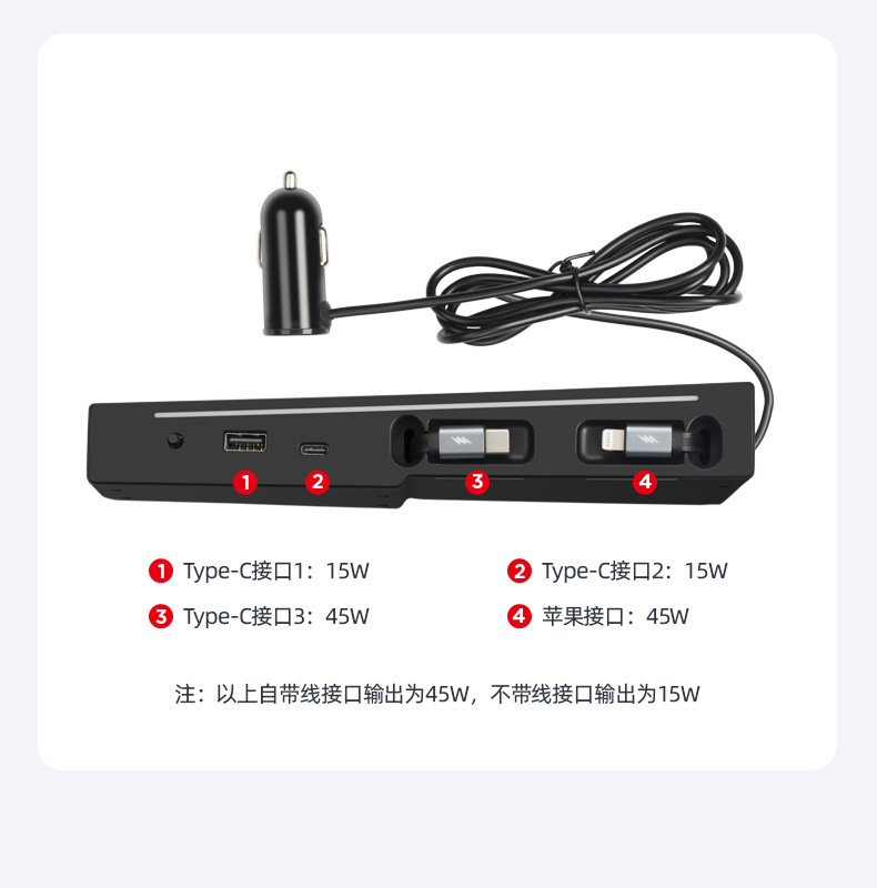 Suitable for 22-26 Bmw X5 Central Control Super Fast Charging Docking Station X5L Car Charging Docking Station Accessories