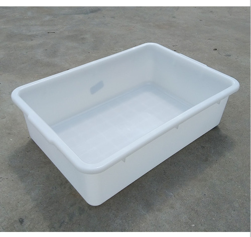 Wholesale rectangular white small plastic basin large thick breeding industrial lidless part box plastic box turnover box