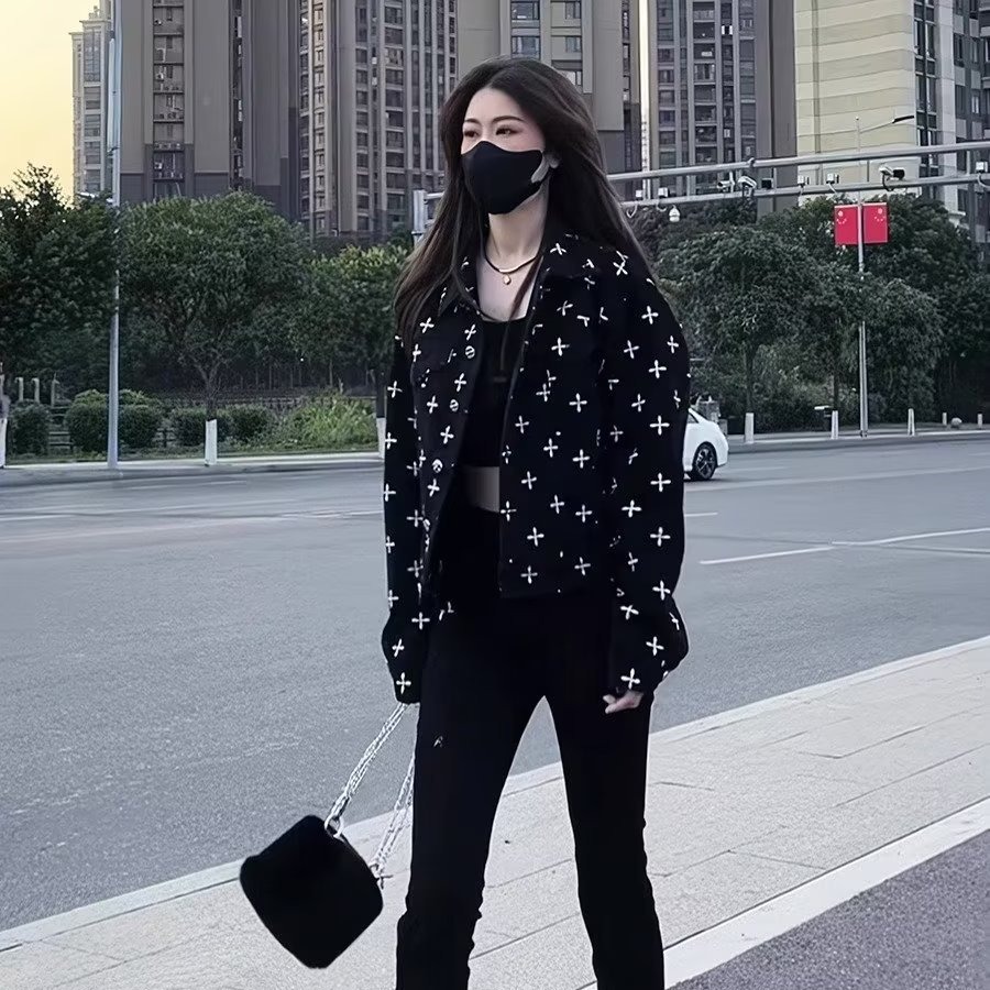Japanese retro denim jacket