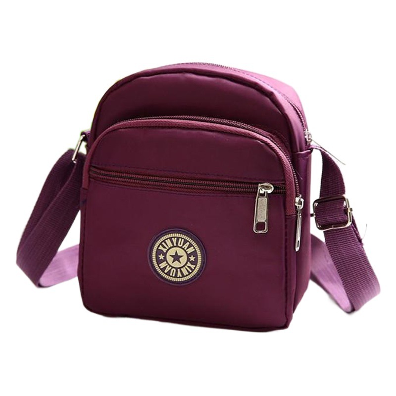 New Women's Crossbody Bag Handbag Mummy Bag Fashion Shoulder Bag Flower Cloth Bag All Zipper Bag
