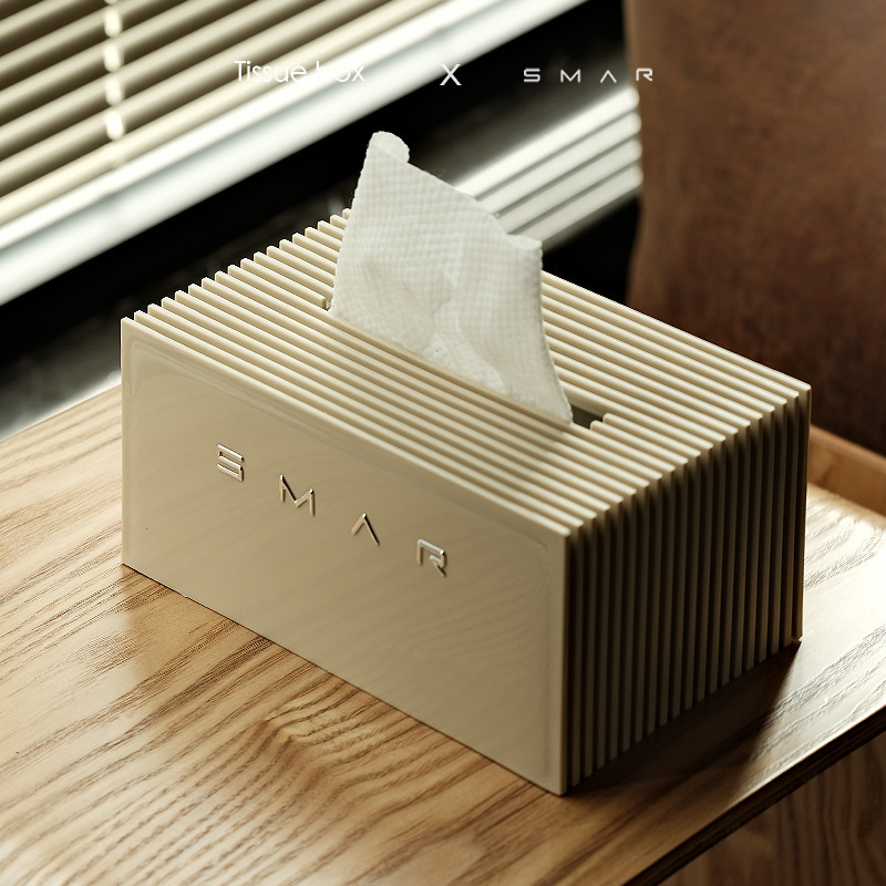 北欧風の軽い豪華なクリーム風のティッシュの箱の家庭用の紙の箱の創意のお茶のいくつかのデスクトップはナプキンの洗顔タオルを収納します。|undefined