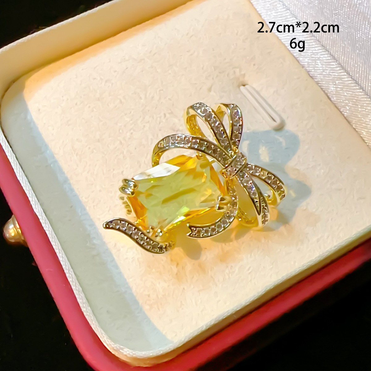 Shiny Flower Bow Knot Copper Plating Inlay Zircon Unisex Brooches display picture 6