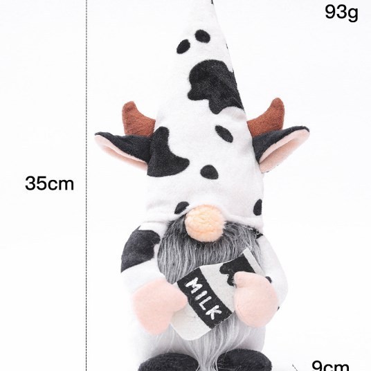 Nuevo Estilo nórdico serie de café Rudolf muñeca sin rostro muñeca ventana decoración de escritorio café Festival muñeca