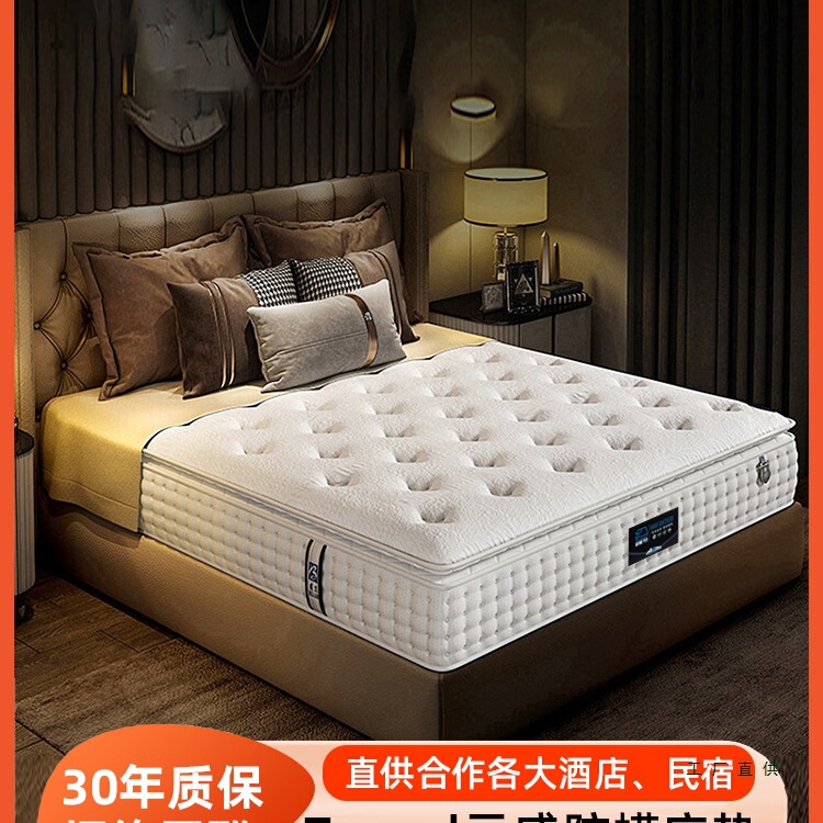 Five-Star Hotel Memory Foam Latex Independent Pocket Spring Compression Mattress Home Bedroom Super Soft Thickened Cushion