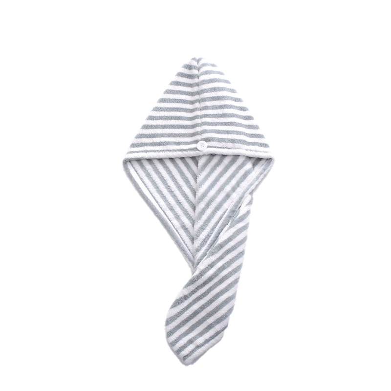 Coral hair towel, breathable cute dry cotton shower cap, (Cross-border trading), water absorbent