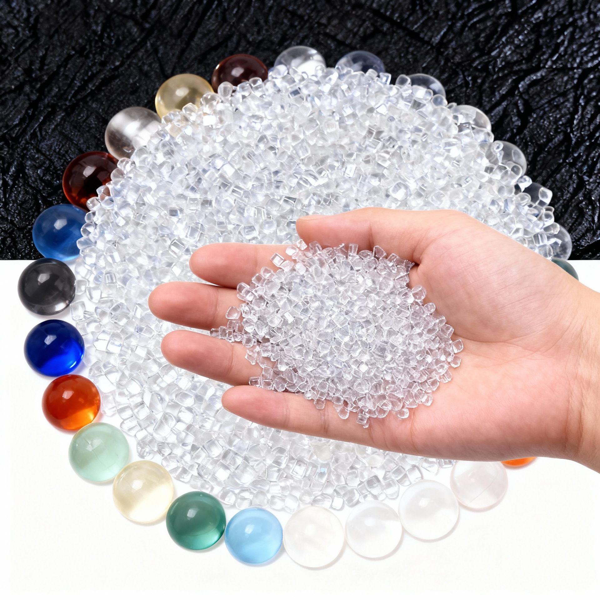 源头工厂直销PMMA亚克力再生改性塑料颗粒高光高透明光扩散现货