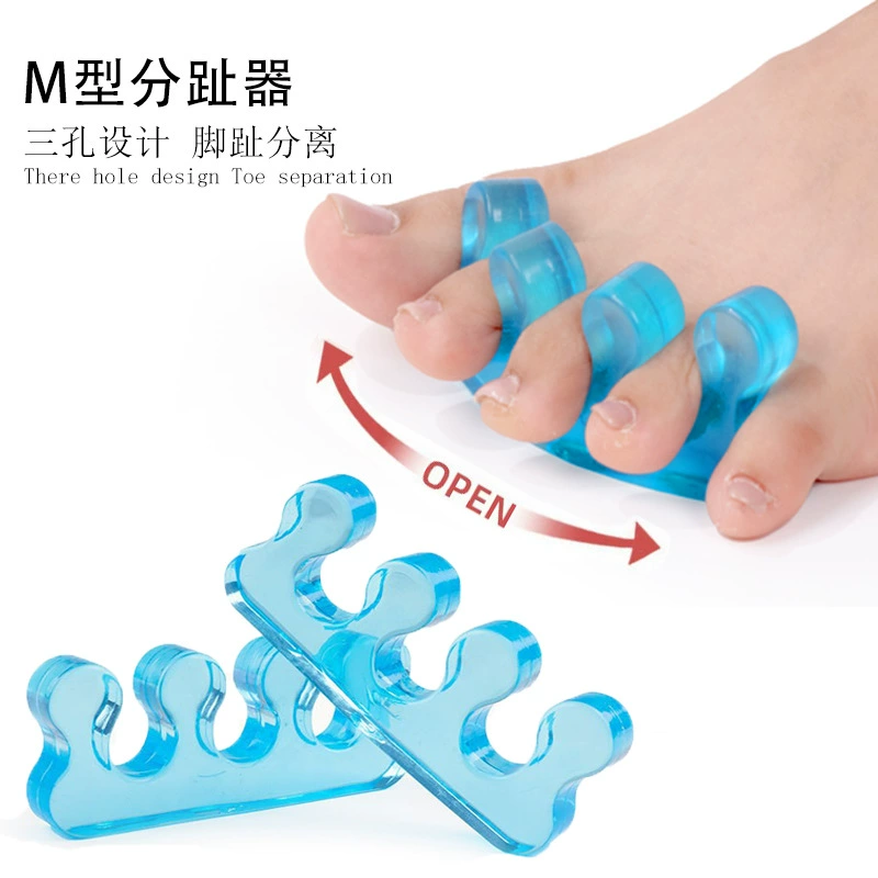 М-образный зажим для стопы, удлиняющий вальгусный Ортез большого пальца стопы, разделитель пальцев ног с четырьмя отверстиями, разделитель пальцев стопы, зажим для мужчин и женщин