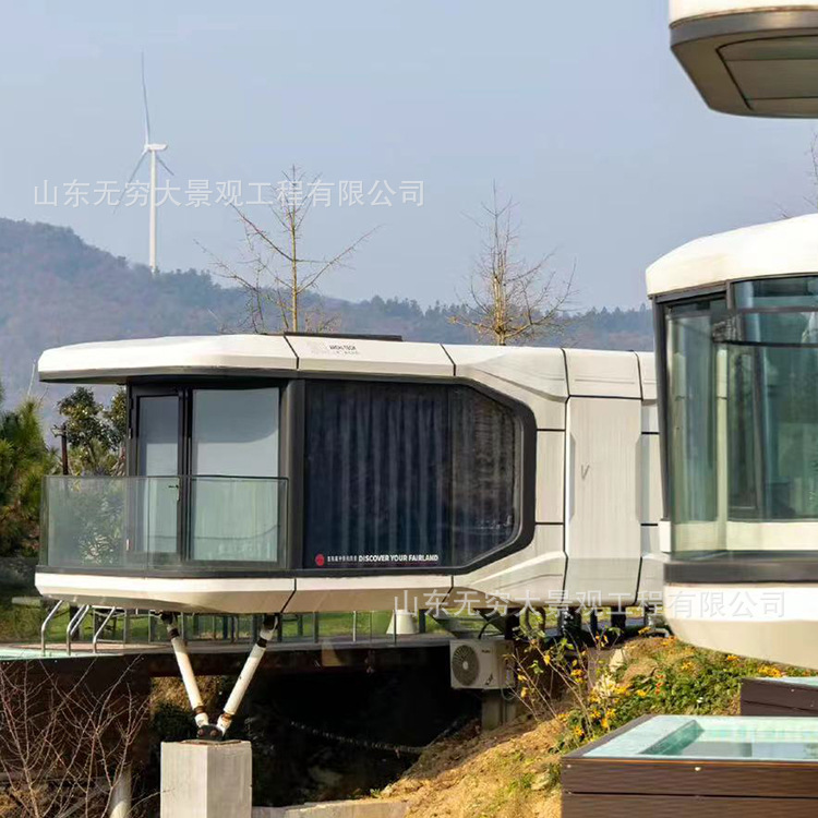 Internet estilo de la celebridad móvil creativa al aire libre B & B Resort atracciones turísticas tecnología costera característica espacio cápsula Hotel