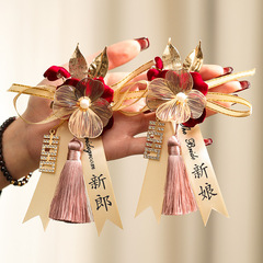 胸の花の結婚の贈り物の家族のフルセットの新郎新婦の両親の付き添いの花嫁の高級感のブローチの花の結婚式の用品