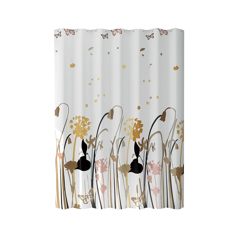 Suministro directo de fábrica PEVA cortina de ducha impermeable Cortina de baño cortina impermeable cortina de bloqueo de cocina sin perforar cortina de puerta