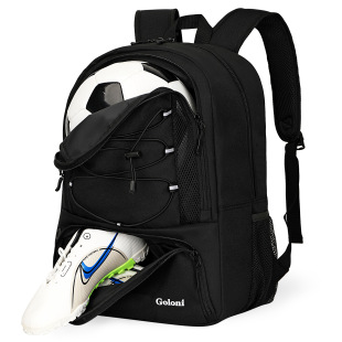 GO Large Capacity Football Sports Cross-border Backpack with Shoe Warehouse Breathable Tennis Backpack Large Capacity Lightweight Bag