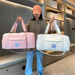 旅行包大容量外出周末過夜衣物包運動健身手提登機出差收納包批發