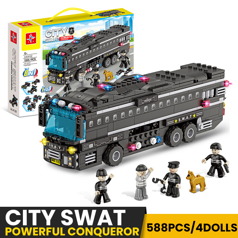 Городская специальная полицейская группа (8 в 1) 588 частиц