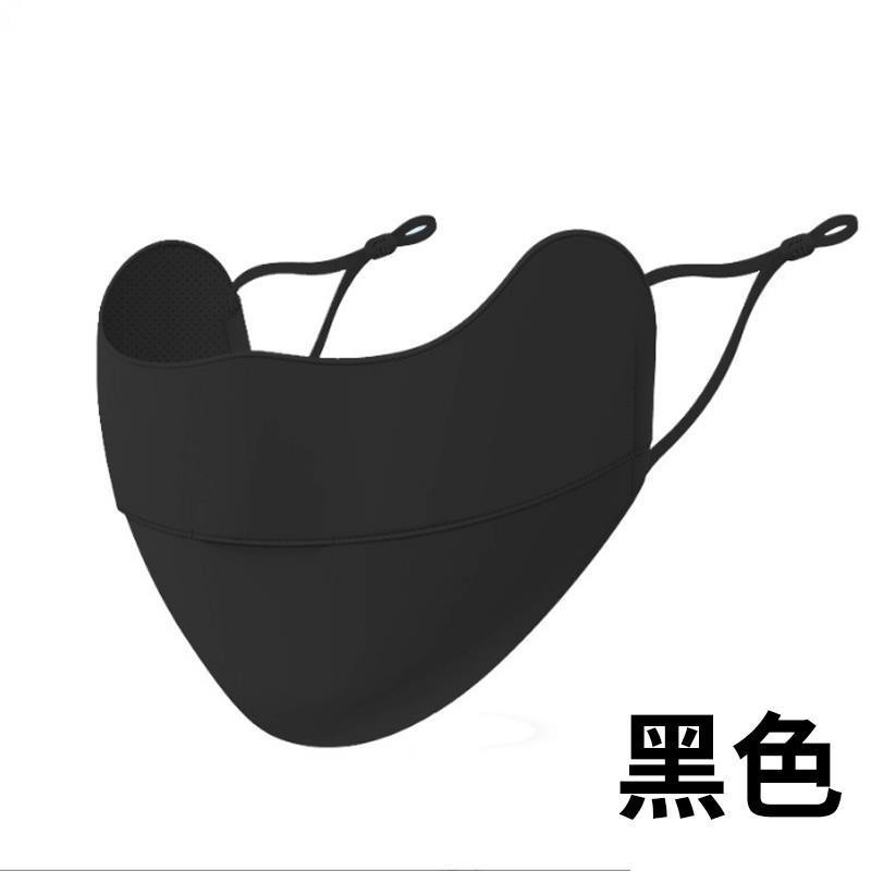 2025 春夏薄型 UPF500+ アイスシルク日焼け止めマスクキツネ型増加氷感通気性目の保護 7A 抗菌|undefined