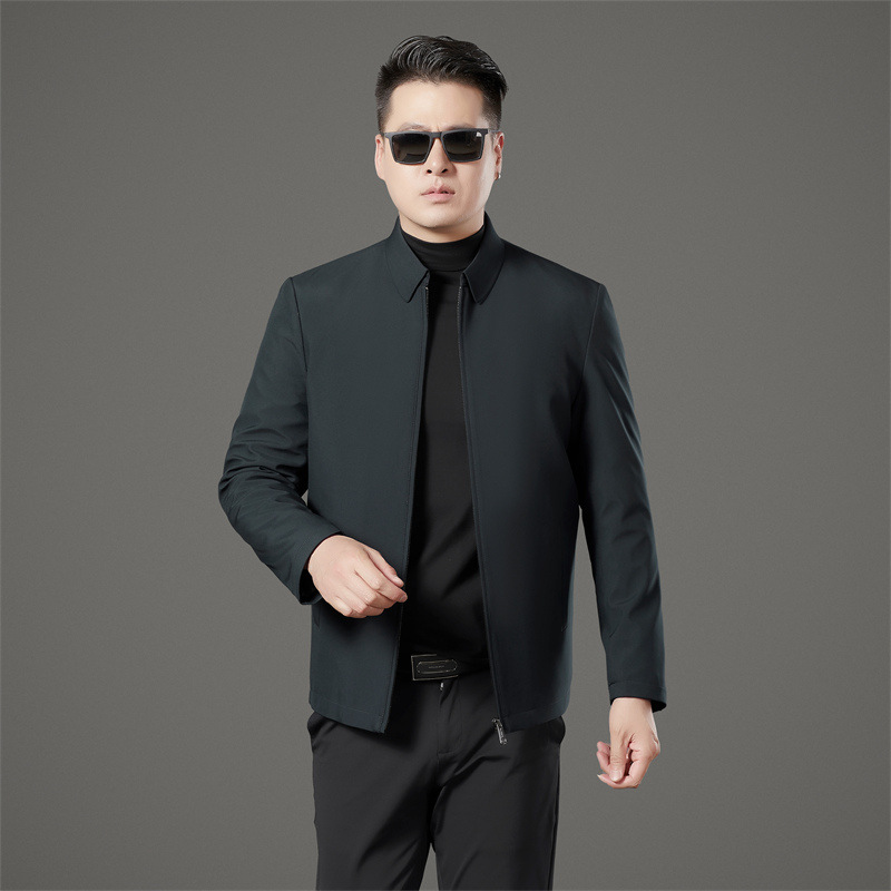 (2개) 24 WINTER WEAR 남성용 코튼 패딩 코트 중년 아빠의 짧은 따뜻한 콜드 리딩 실크 코튼 패딩 코트 남성용 패션 캐주얼 자켓