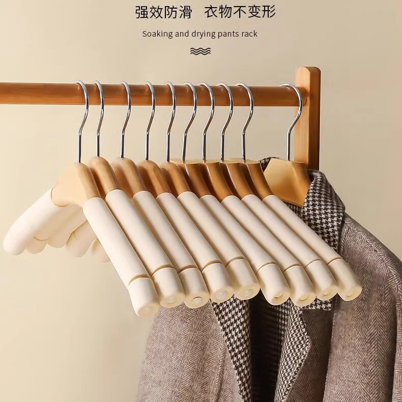 Solid Wood Sponge Hanger Non-slip Seamless Household Hanger Clothes Hanger Clothes Brace Clothing Store Storage Clothes Hanger Anti-shoulder Corner Drying Rack Solid Wood Sponge Hanger Non-slip Seamless Household Hanger Clothes Hanger Clothes Brace Clothing Store Storage Clothes Hanger Anti-shoulder Corner Drying Rack