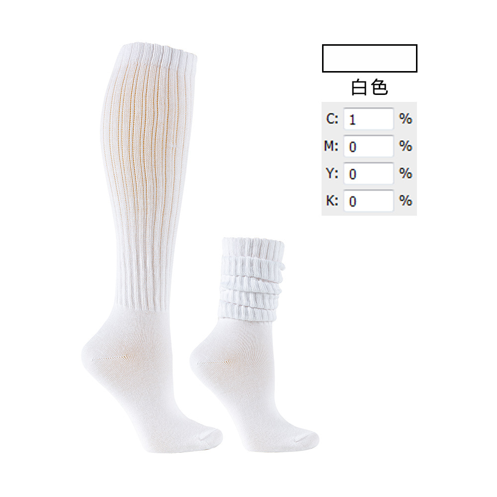 2025d Spring Summer Thin Women Colorful Mid-Calf Trendy Slouch Socks_voghion.com