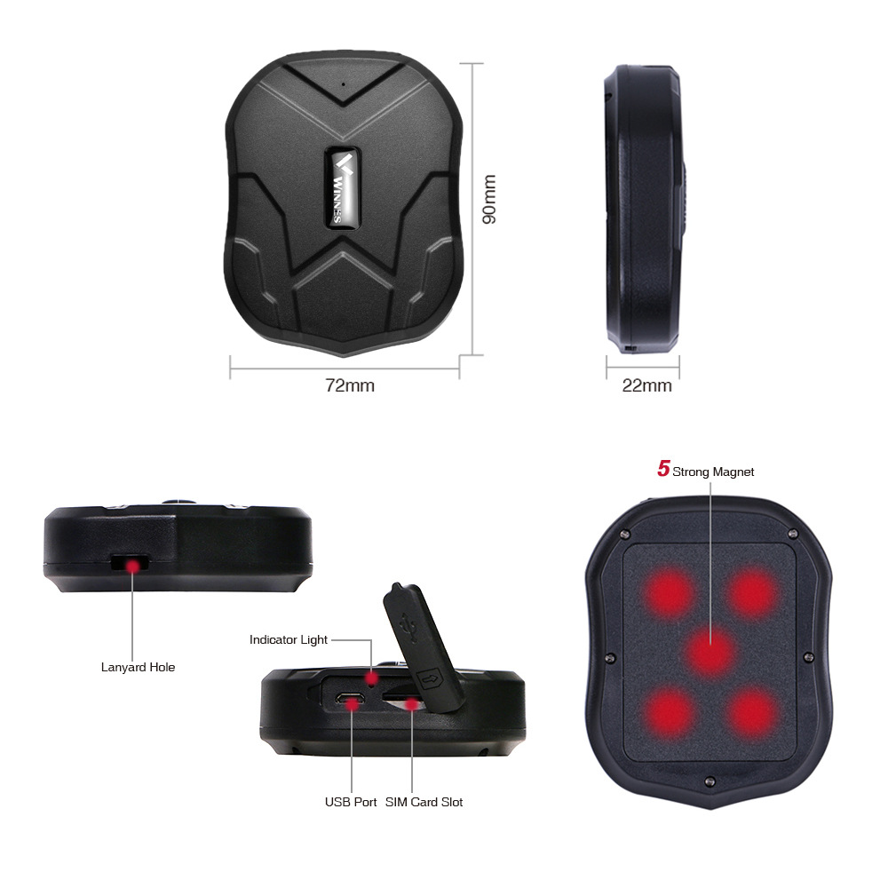 Tk905B 10,000 Mah Large Battery Positioning Tracker Strong Magnetic Waterproof Gps Free Platform Amazon Hot