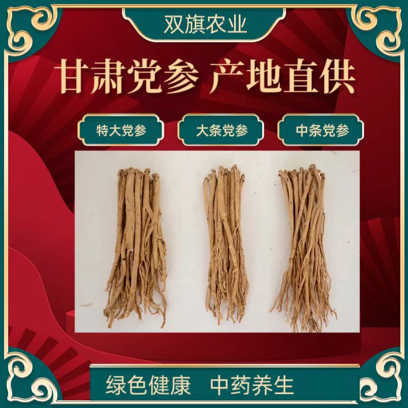 Gansu-Origin Codonopsis Root, New Stock, Sulfur-Free, Sun-Dried, Authentic Selected Chinese Medicinal Herb, Medium-Sized Codonopsis Root detail image