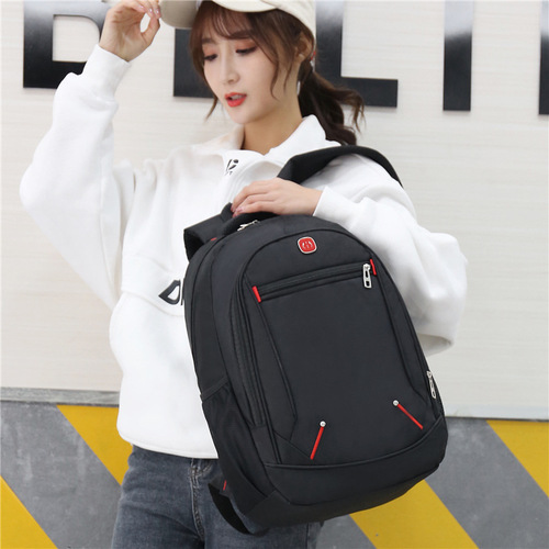 Men's Leisure Backpack, Trade Show Double Shoulder Bag, Cross-border Wholesale Supply, Stalls and Traveling, Simple Oxford Cloth