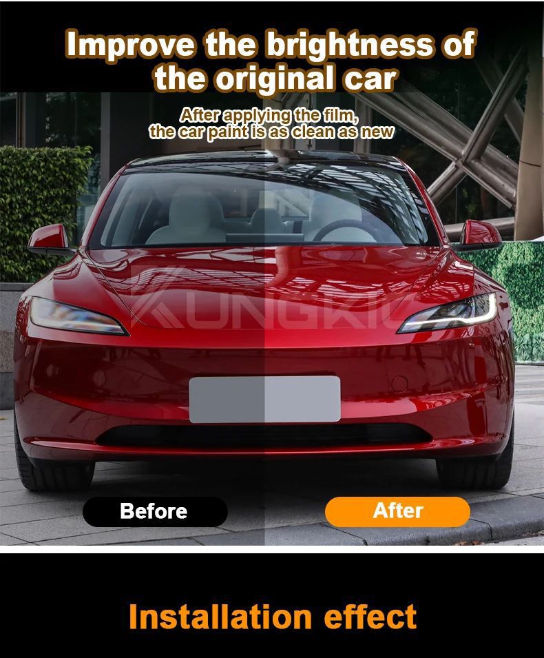 Suitable for 24 Tesla model3 Huanxin Edition Professional Invisible Car Clothing TPU Paint Protective Film PPF Cross Border
