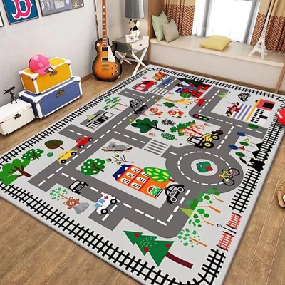 Room Floor Mat, Stain-Resistant, Easy to | Avtomobil döşəmə paspasları - parking-lot-mat-15-80120cm-crystal-velvet