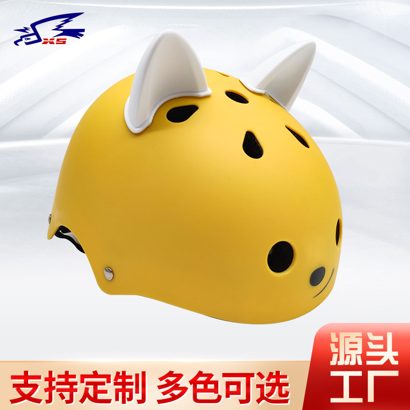 Cartoon Elf Children's Bicycle Helmet Protective Roller Skating Balance Bike Helmet Youth Sports Cycling Helmet