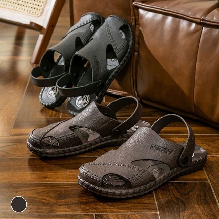 2024 летние мужские пляжные туфли два носить мужские сандалии повседневные тапочки сандалии пляж вьетнамские сандалии оптом