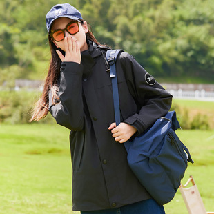 Autumn and Winter Jackets for Men and Women, Outdoor Three-In-One 0.05kg Piece Mountaineering Suit, Windproof, Waterproof, Thickeneded Warm Jacket with Hood