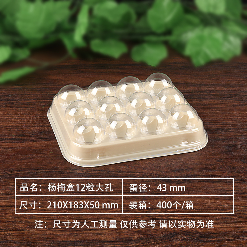 Dongkui Yangmei caja grande boutique engrosada blister caja de embalaje desechable sola bandeja Yangmei vacío expreso bandeja