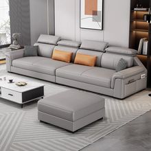 客厅现代简约直排小户型家具2024新款布艺沙发北欧猫抓科技布沙发