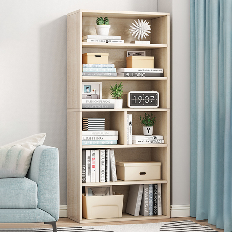 Estantería estante piso simple sala de estar gabinete hogar dormitorio multi-capa rack de almacenamiento armario pequeña estantería
