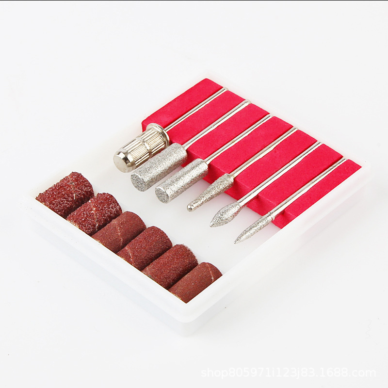 Accesorios de la máquina de pulir herramientas de uñas pulido eliminación de uñas piel muerta cabeza de pulido de uñas cabeza de molienda de piedra de lana de cerámica