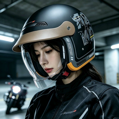 3C electric motorcycle helmet, push-in type, unisex, suitable for all seasons, warm and safe riding helmet