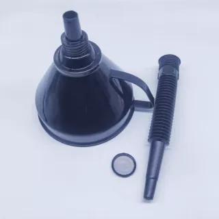 冷冻液汽油机油165CM加长软管过滤漏斗厂家直销塑料PP油漏斗