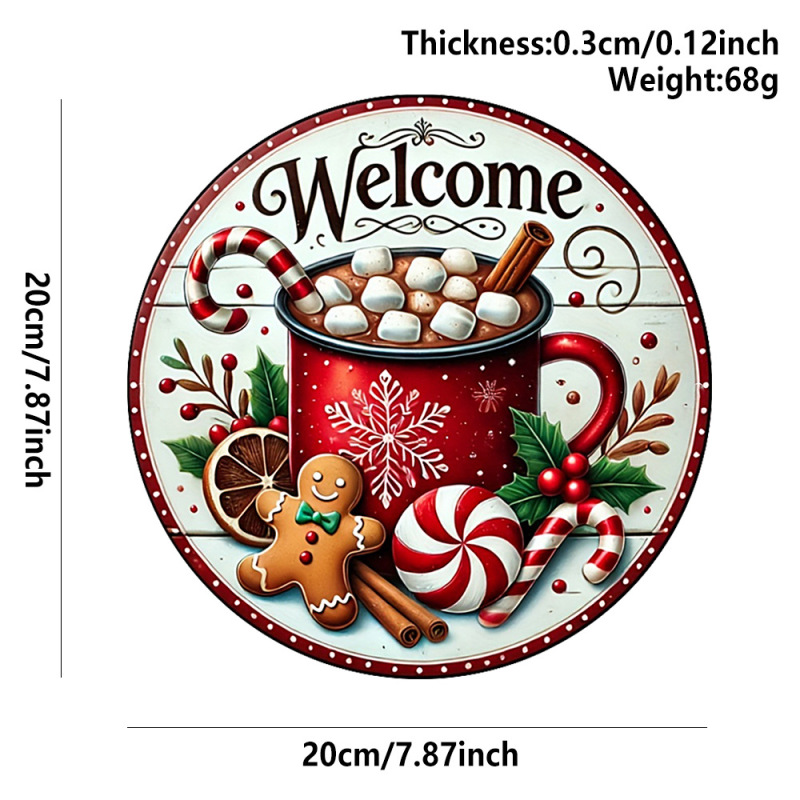 現物クリスマス円形ロゴ掛け木製クリスマス掛けシリーズ表札装飾クリスマスパーティーペンダント|undefined