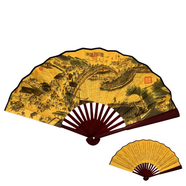 Chinese style 8-inch folding fan scenic spot best selling crafts…