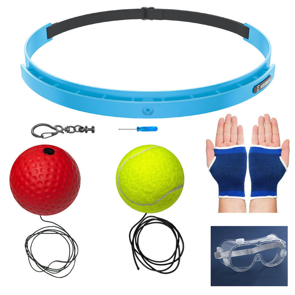 Boxeo de reacción montado en la cabeza bolas de entretenimiento de descompresión para niños bolas de velocidad mágica entrenador de boxeo de ojos para adultos