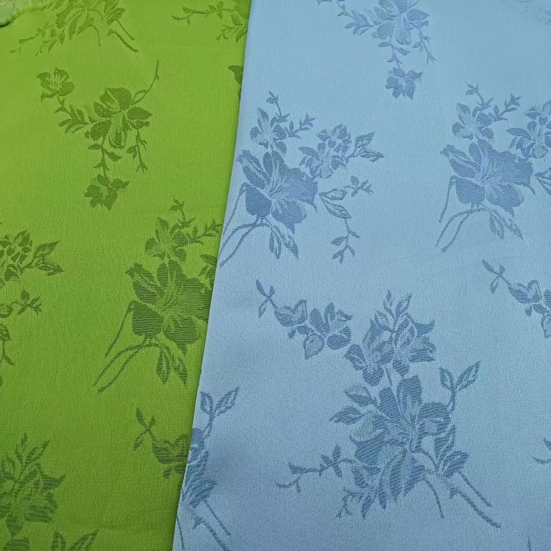 春夏新品 新中式醋酸提花 开衫裙子旗袍套装女装童装面料  全工艺