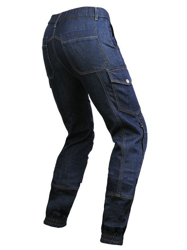 Pantalones de moto VOLERO de Cordura, resistentes al desgaste y a los rasguños, elásticos para las cuatro estaciones, con ajuste en las piernas y protección anticaída.
