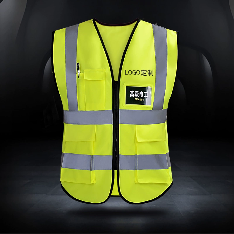 Светоотражающий безопасный жилет для строительства жилета для строительства санитарных работников искусственный лишайник ночью флуоресцентный печатный светоотражающий костюм