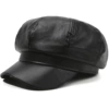 Leather octagonal black