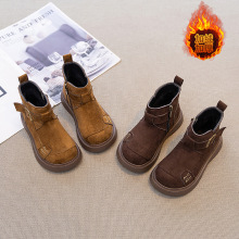 男女童侧拉链休闲单靴中大童时尚舒适马丁靴2025秋季新款儿童靴子