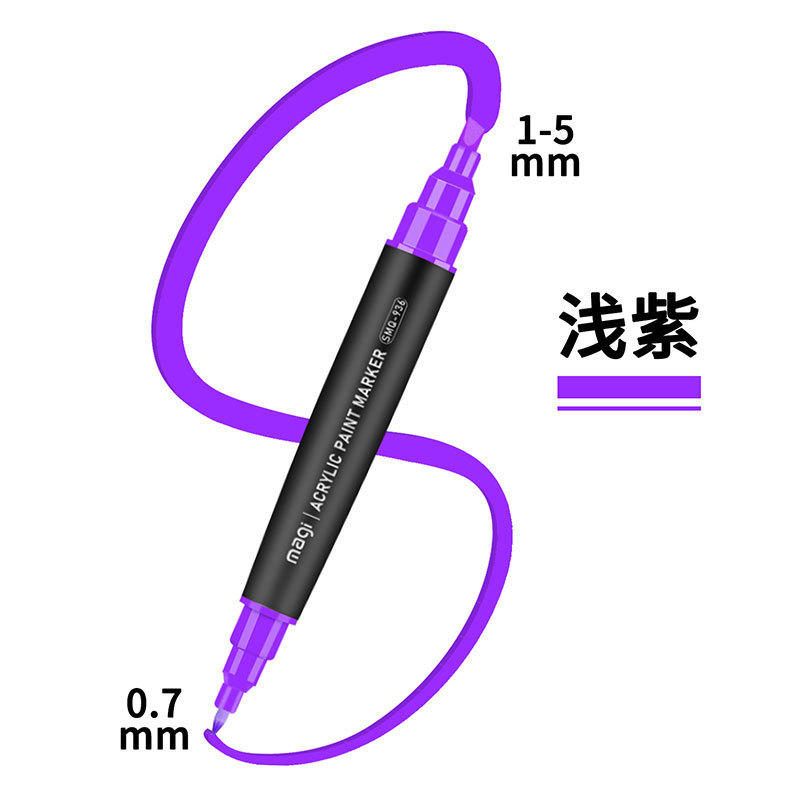 Set de marcadores acrílicos de doble punta personalizados Somic, impermeables, para manualidades DIY en cerámica